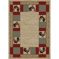 Sleep Ez 5 ft. 3 in. x 7 ft. 3 in. American Destination Barnyard Area Rug, Ivory SL1861255